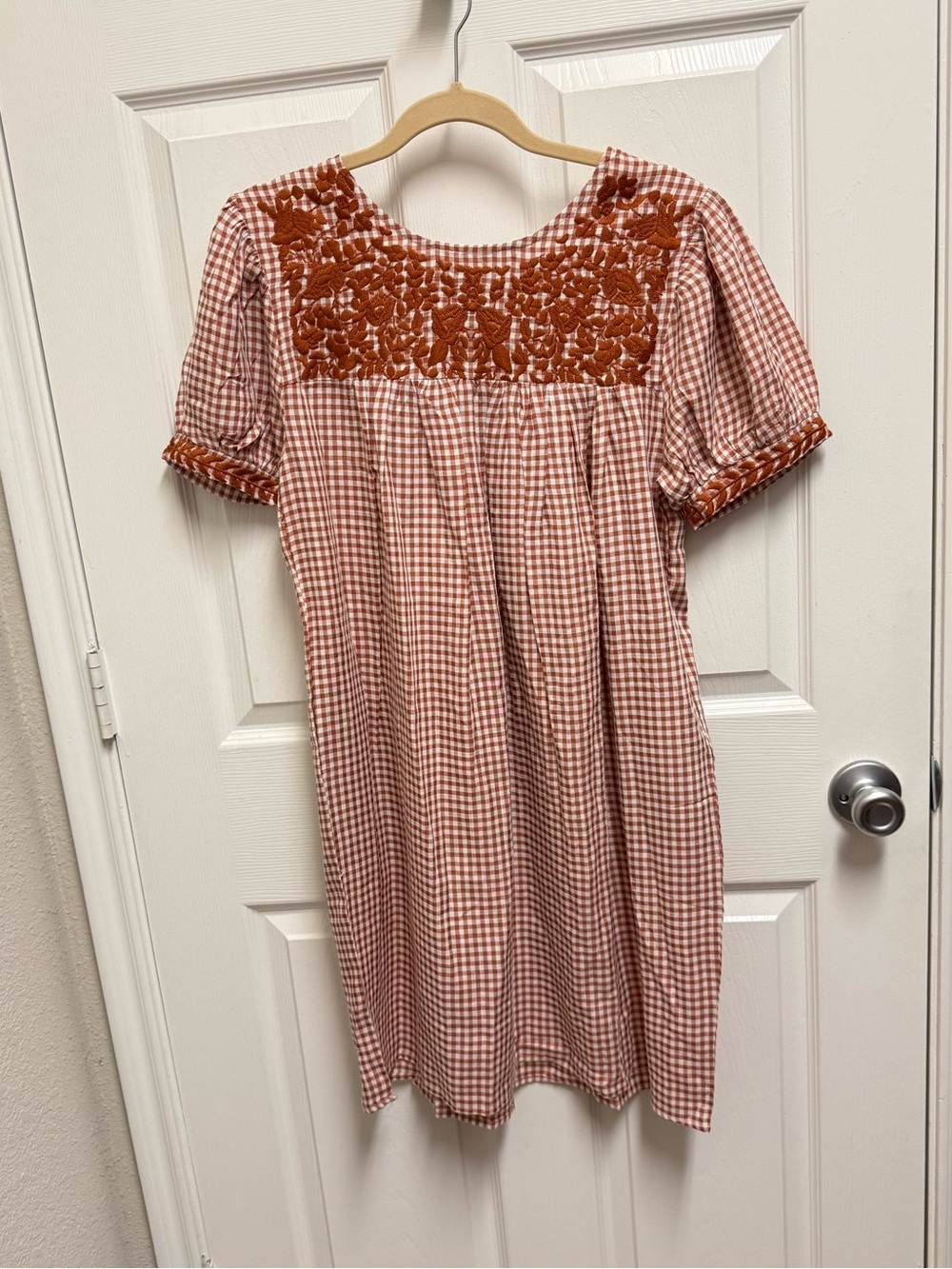 Spirit Dress Burnt Orange Embroidered Dress